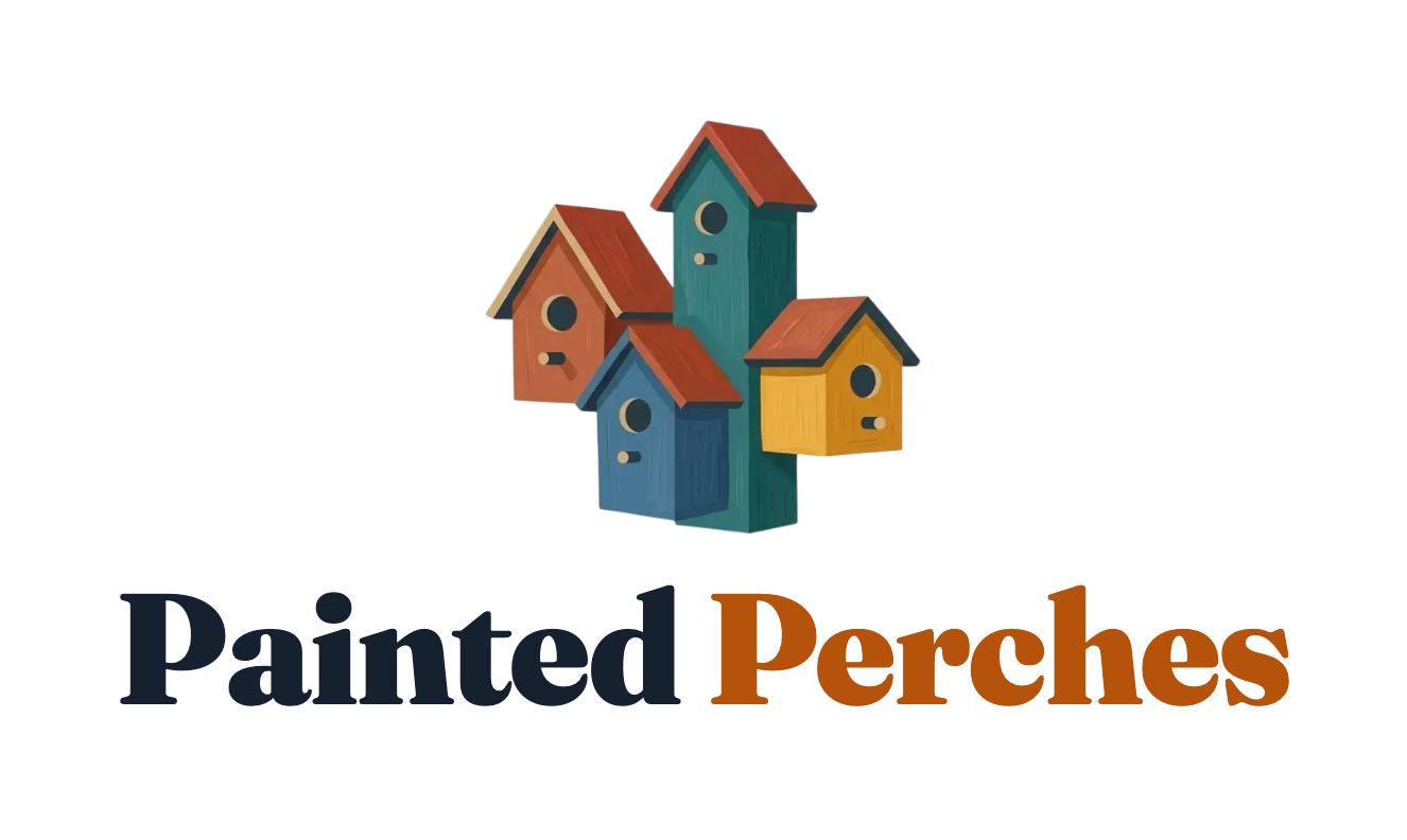 Painted Perches logo: Stacked