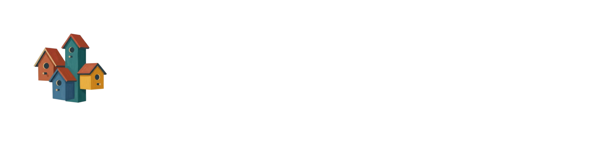 Painted Perches logo: Wordmark · on dark